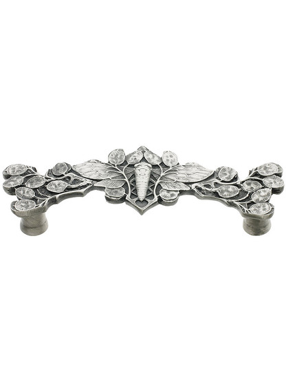 Cicada Drawer Pull - 3 inch Center to Center in Antique Pewter.